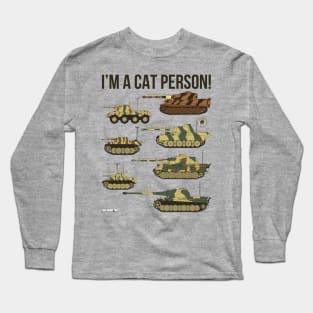 Im a cat person (7 German cats) Long Sleeve T-Shirt